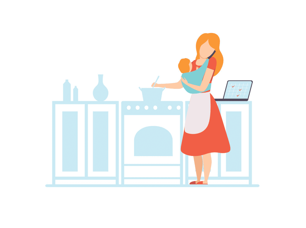 Mom Cooking clipart png images