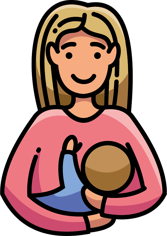 Mom and Baby clipart transparent 1
