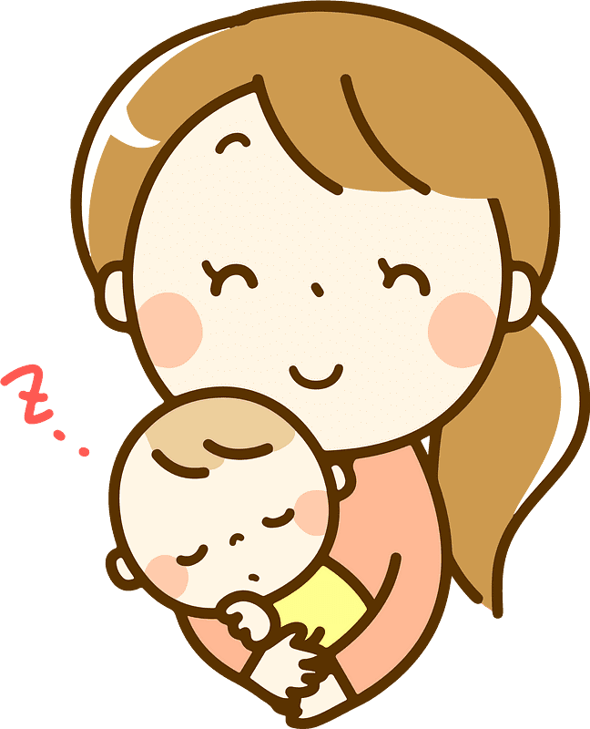 Mom and Baby clipart transparent 2