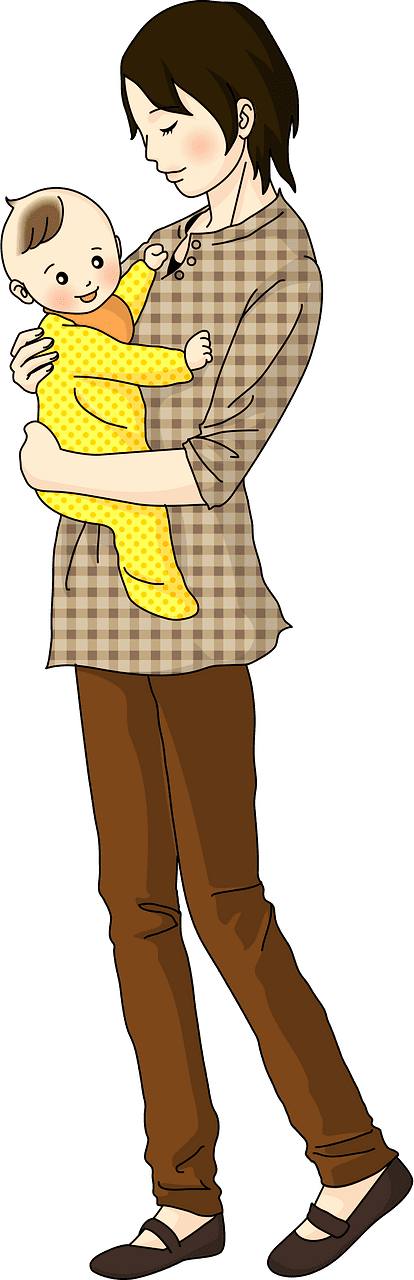 Mom and Baby clipart transparent 4