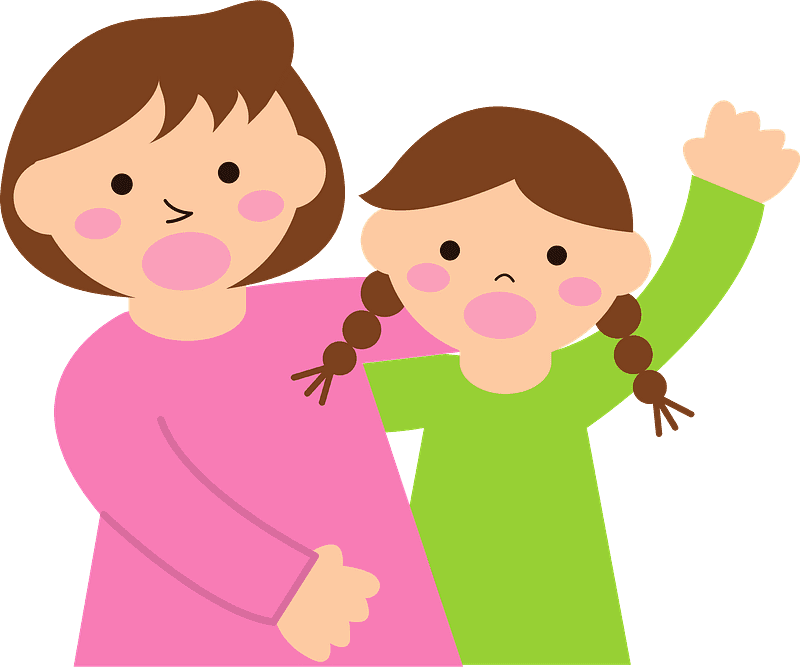 Mom and Baby clipart transparent 5