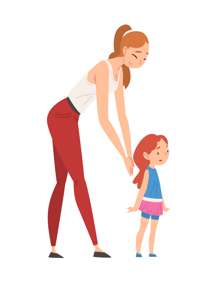 Mom and Daughter clipart images