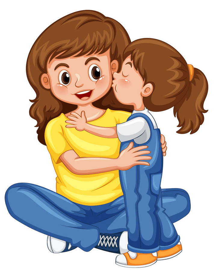 Mom and Daughter clipart png free