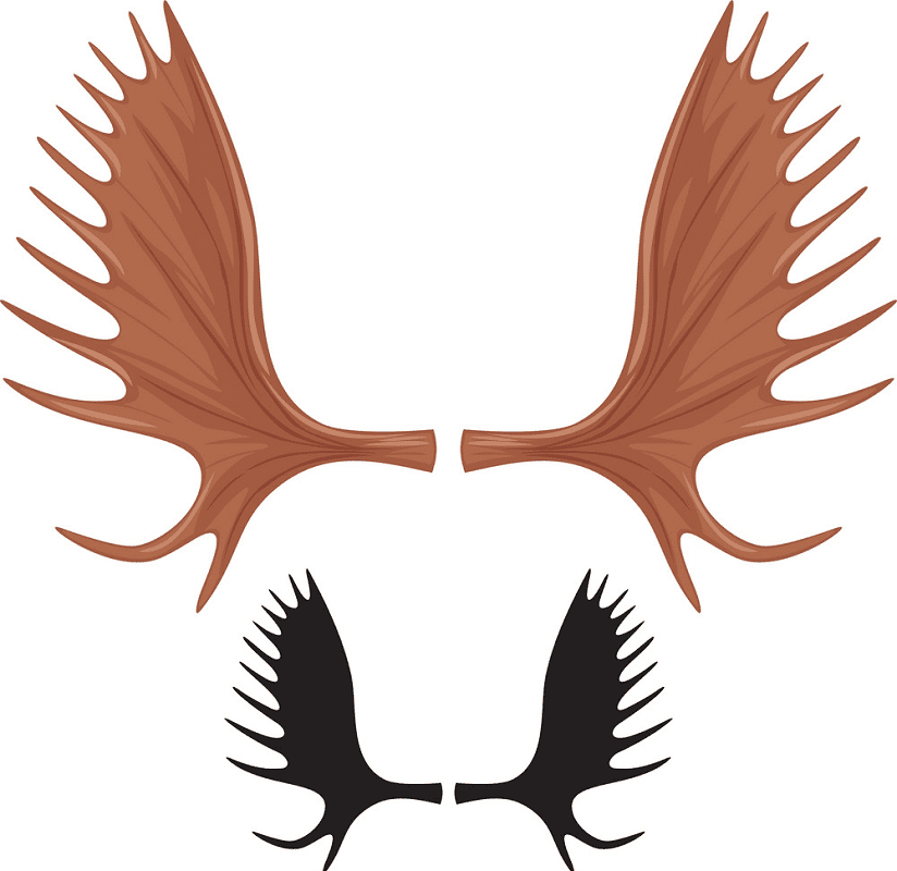 Moose Antlers clipart free