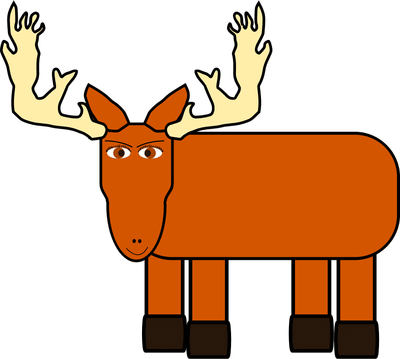 Moose clipart free 10