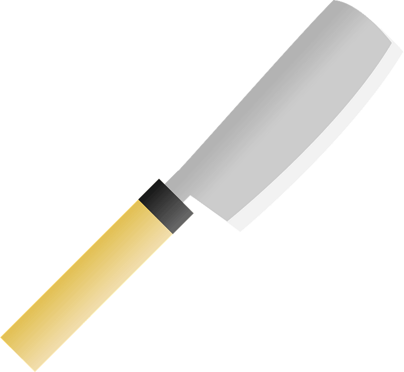 Nakiri Knife clipart transparent background
