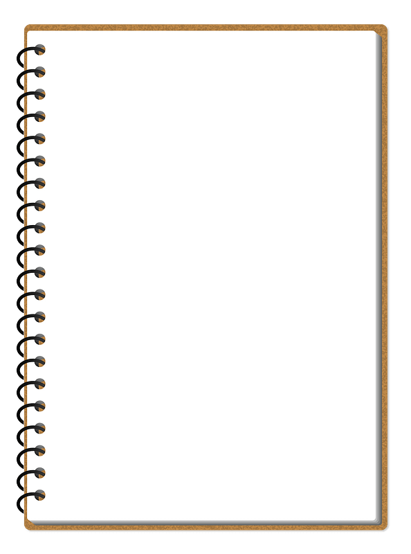Notebook clipart transparent 1