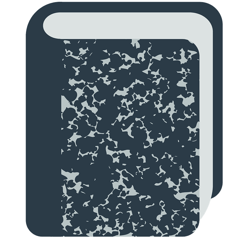 Notebook clipart transparent background 3
