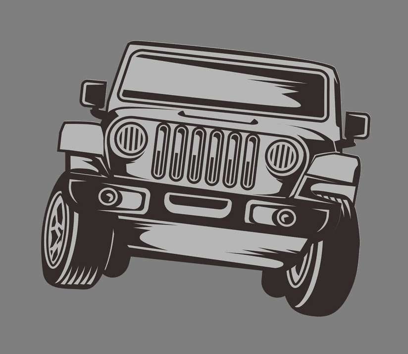 Off-road Jeep clipart free