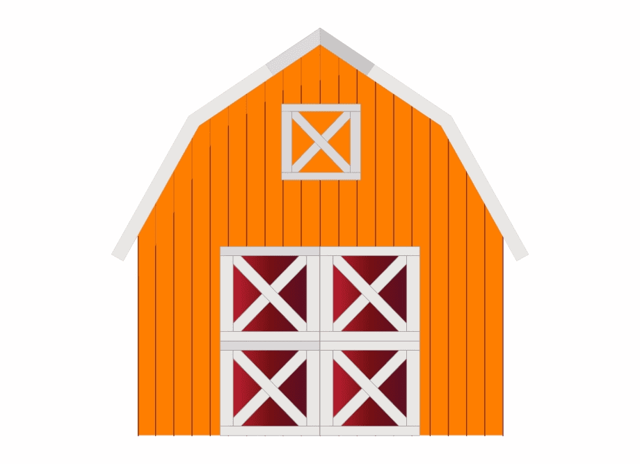 Orange Barn clipart
