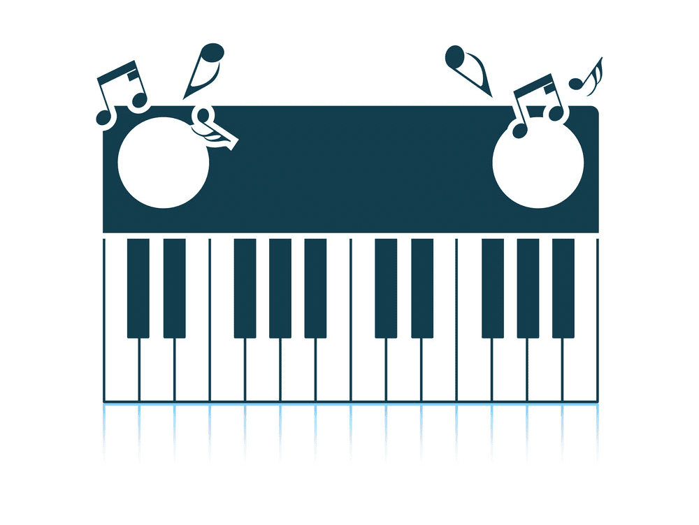 Piano Keyboard clipart 2