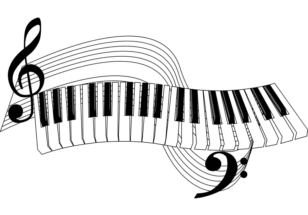 Piano Keyboard clipart 3