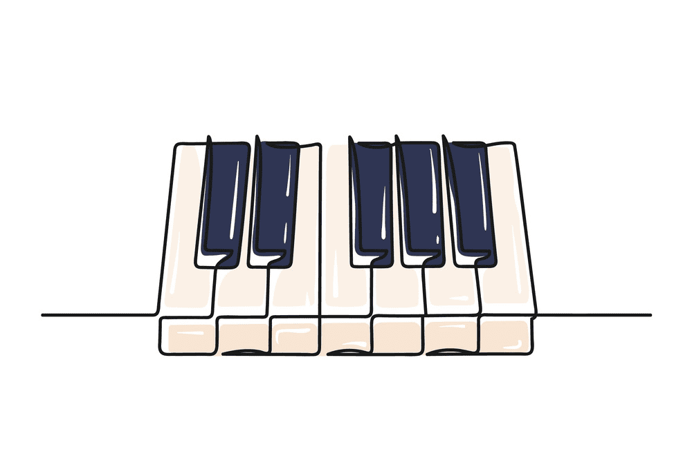 Piano Keyboard clipart 4