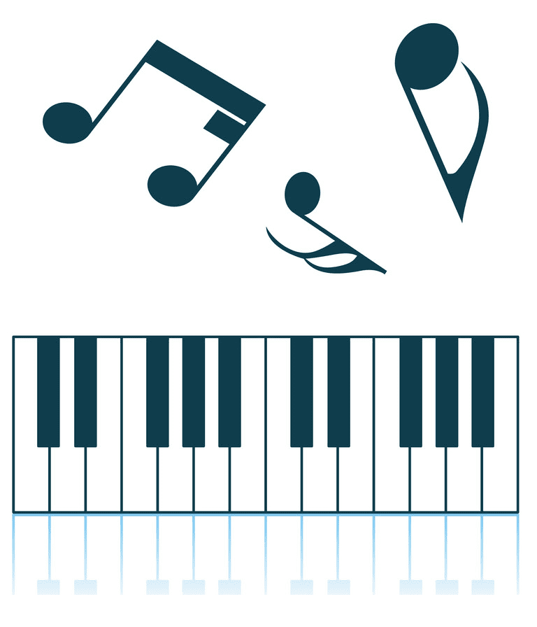 Piano Keyboard clipart 6