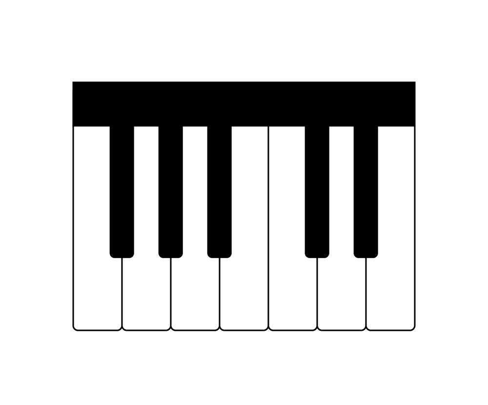 Piano Keyboard clipart 7