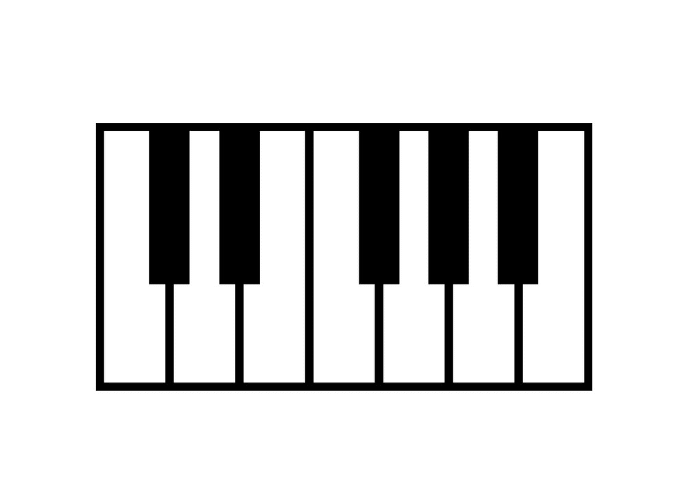 Piano Keyboard clipart free images