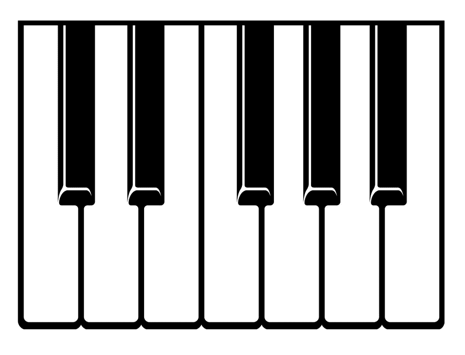 Piano Keyboard clipart free