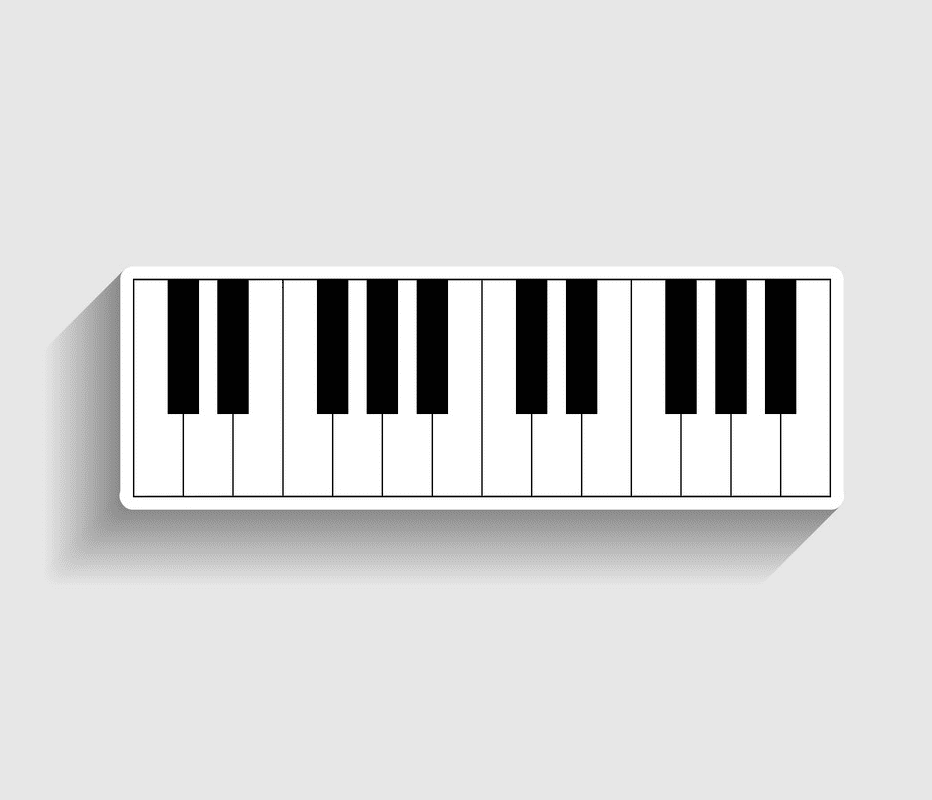 Piano Keyboard clipart image