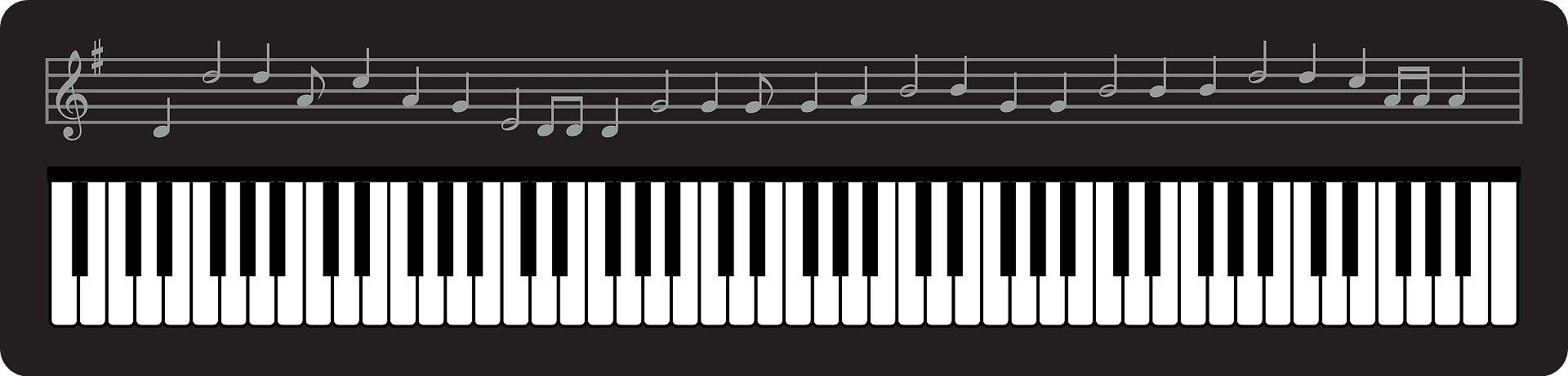 Piano Keyboard clipart transparent 1