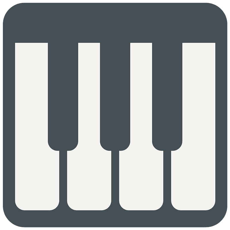 Piano Keyboard clipart transparent 10