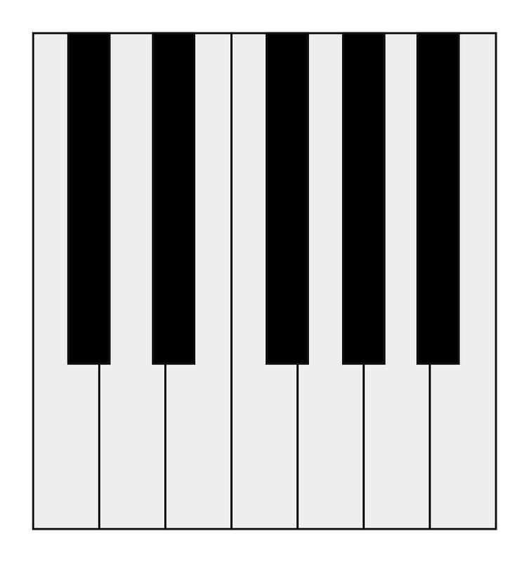 Piano Keyboard clipart transparent 11