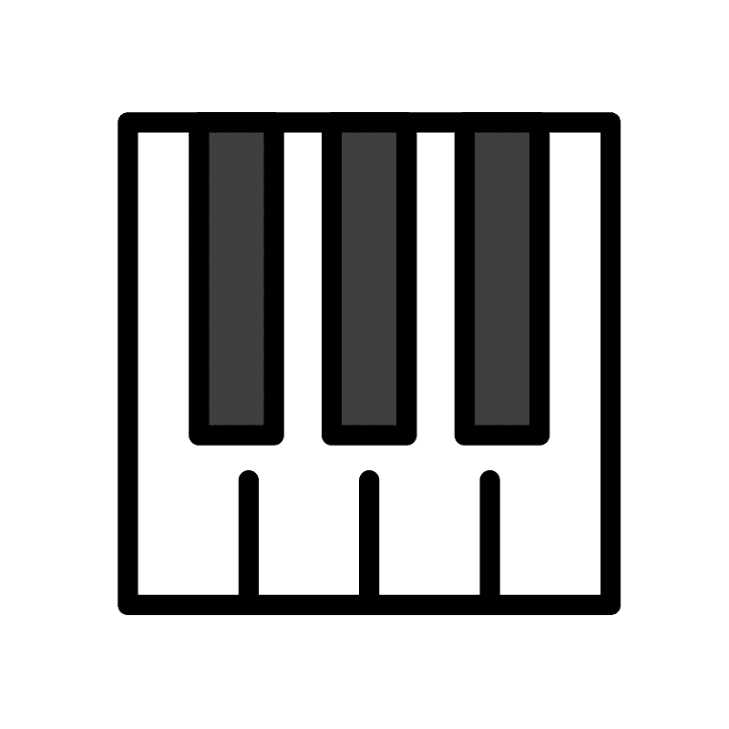 Piano Keyboard clipart transparent 2