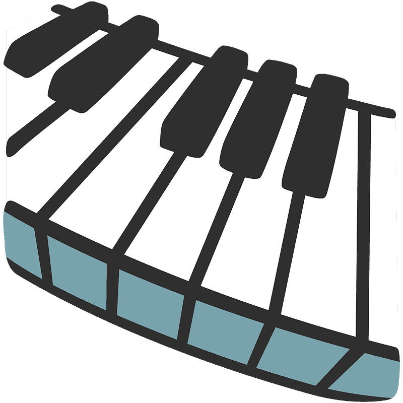 Piano Keyboard clipart transparent 8