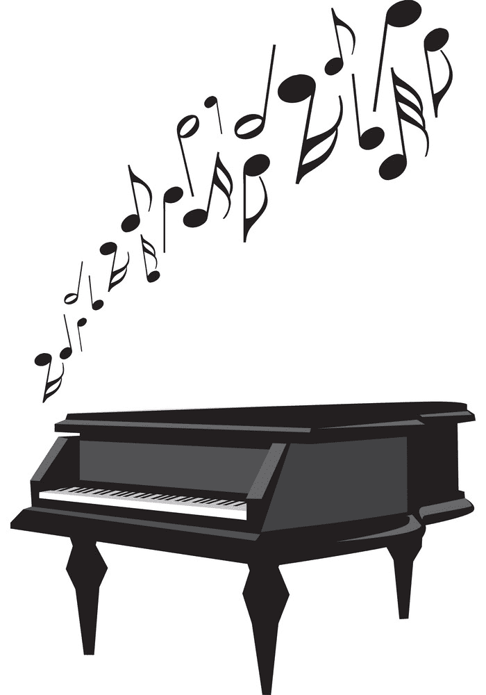 Piano clipart for free