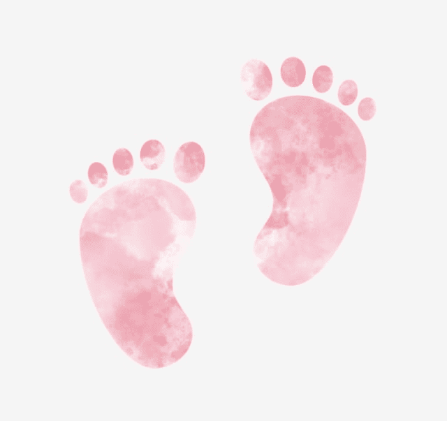 Pink Baby Feet clipart 1