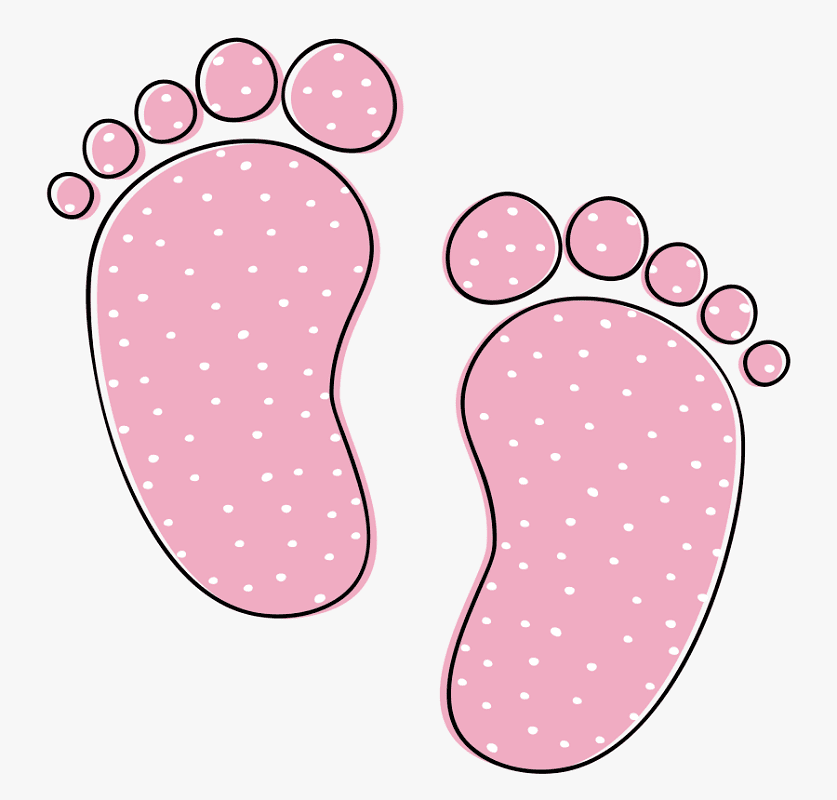 Pink Baby Feet clipart 2