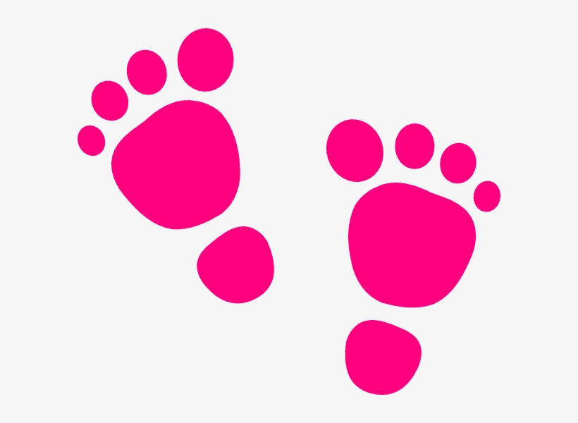 Pink Baby Feet clipart 3