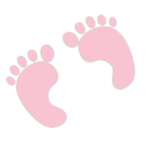 Pink Baby Feet clipart free images