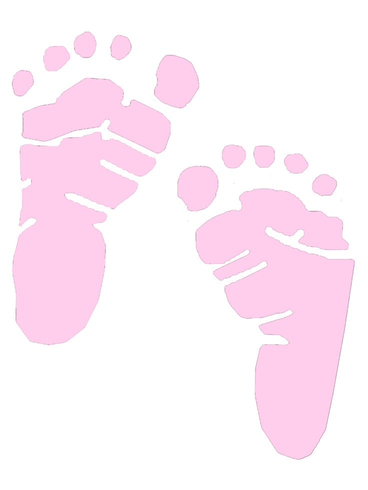 Pink Baby Feet clipart image