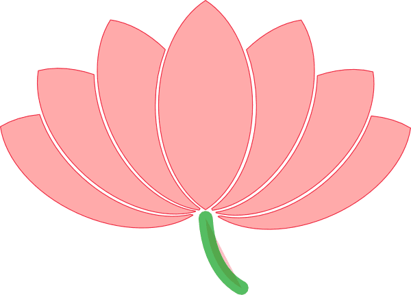 Pink Lotus clipart 4