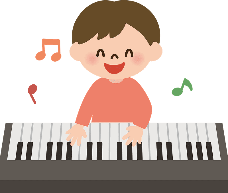 Playing Piano clipart transparent 3