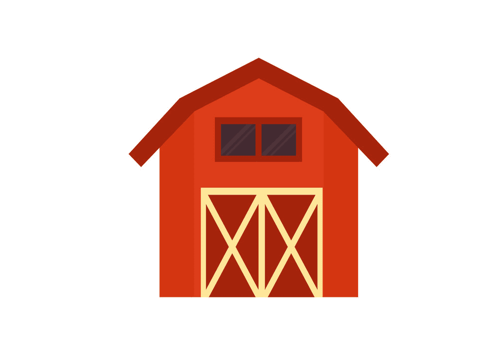 Red Barn clipart free image