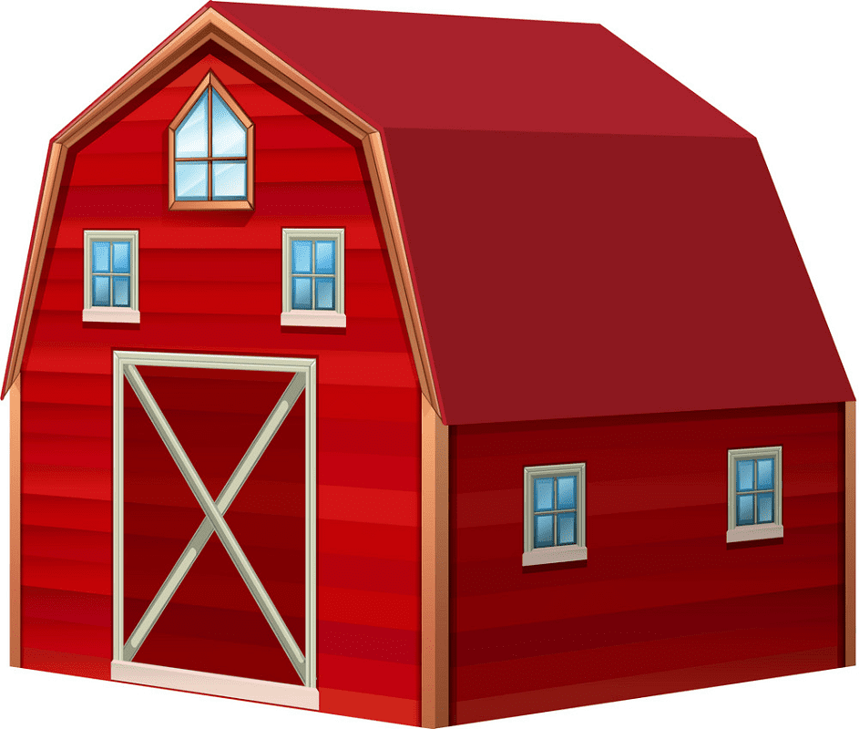 Red Barn clipart free images