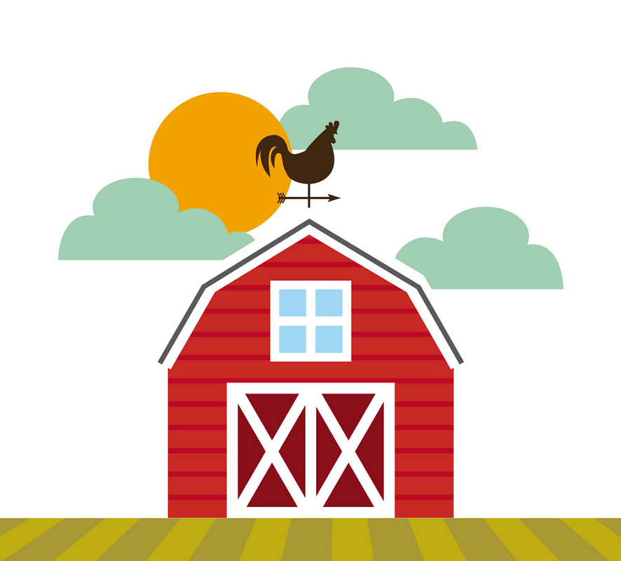 Red Barn clipart free