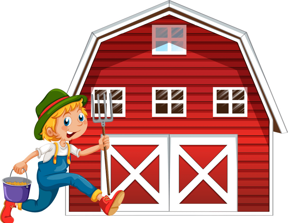 Red Barn clipart image