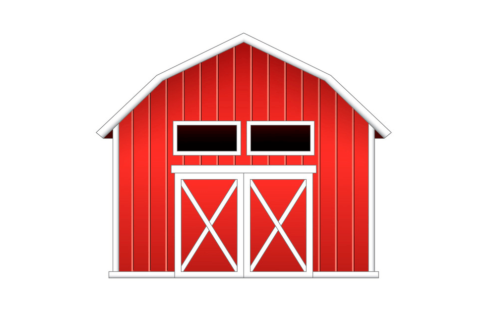 Red Barn clipart png free