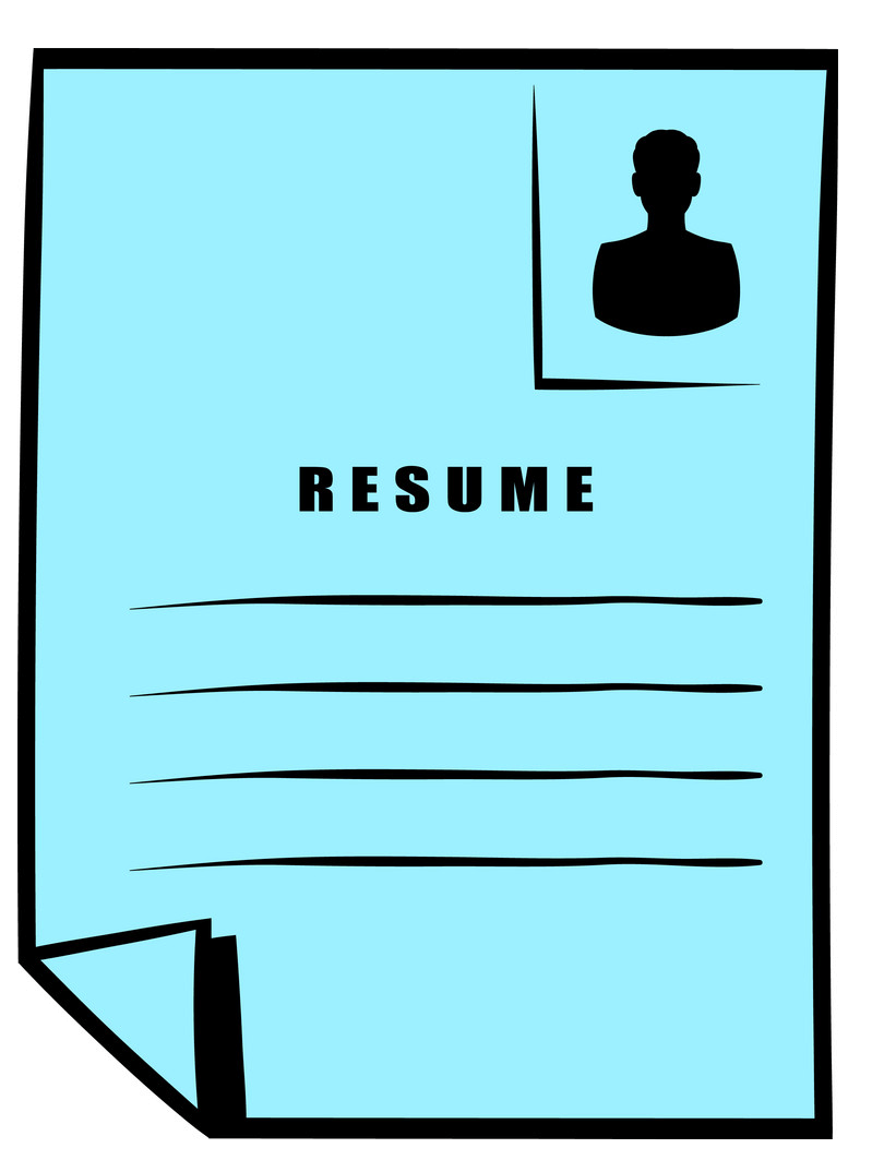 Resume clipart image