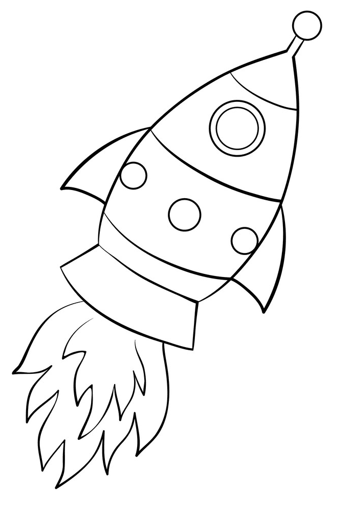 Rocket Black and White clipart free images