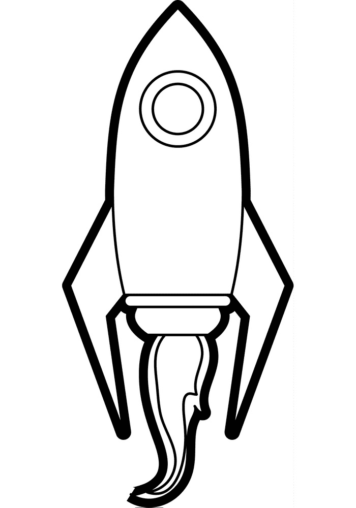 Rocket Black and White clipart images