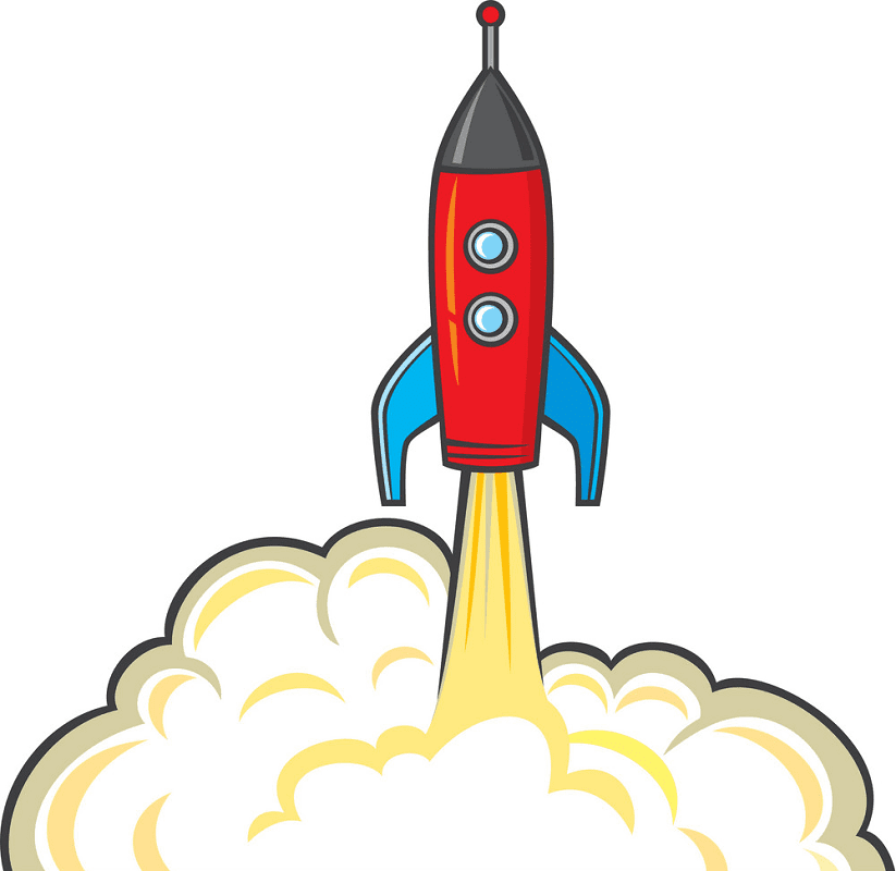 Rocket Launch clipart free