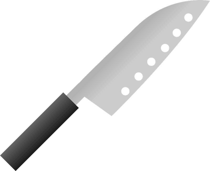 Santoku Knife clipart transparent background