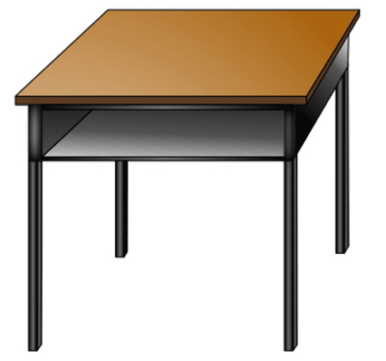 School Desk clipart free