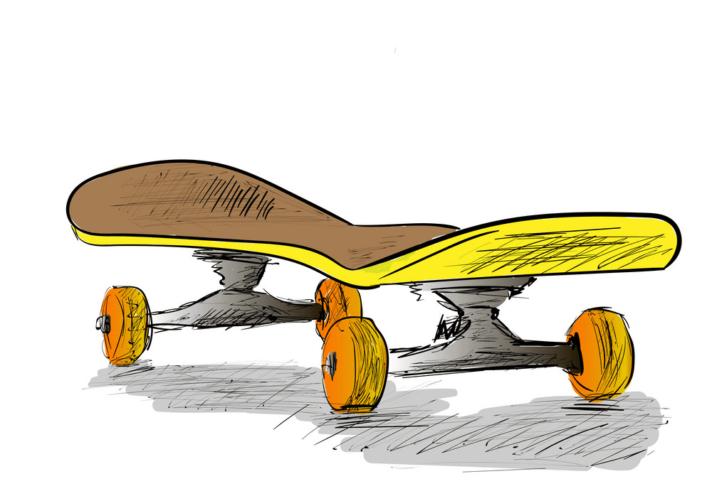 Skateboard clipart png image