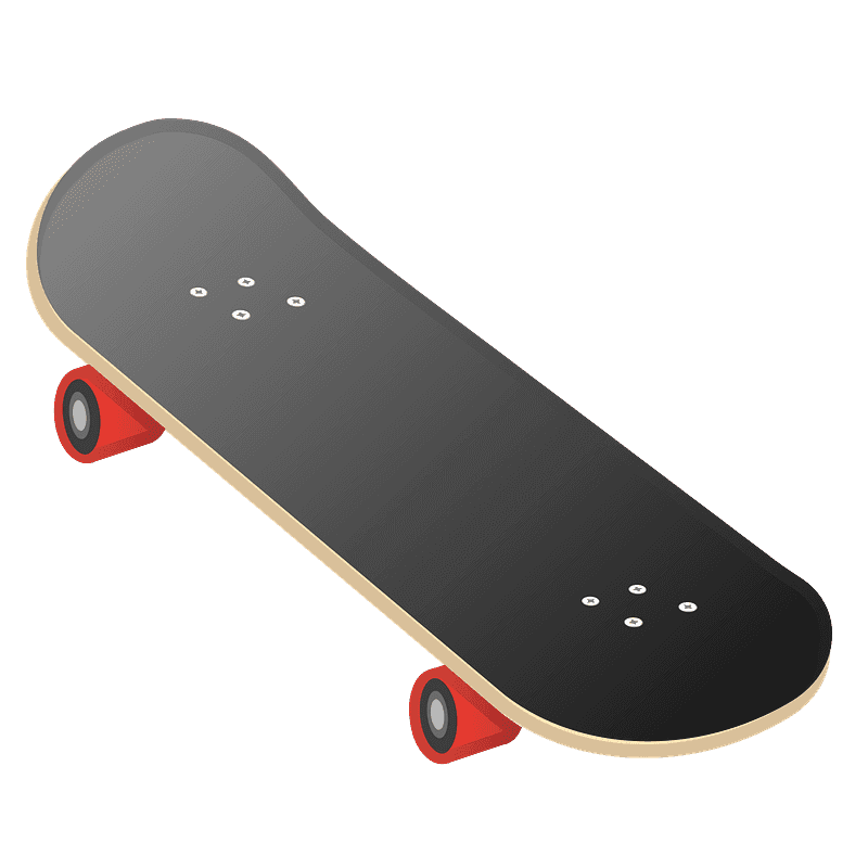 Skateboard clipart transparent 11