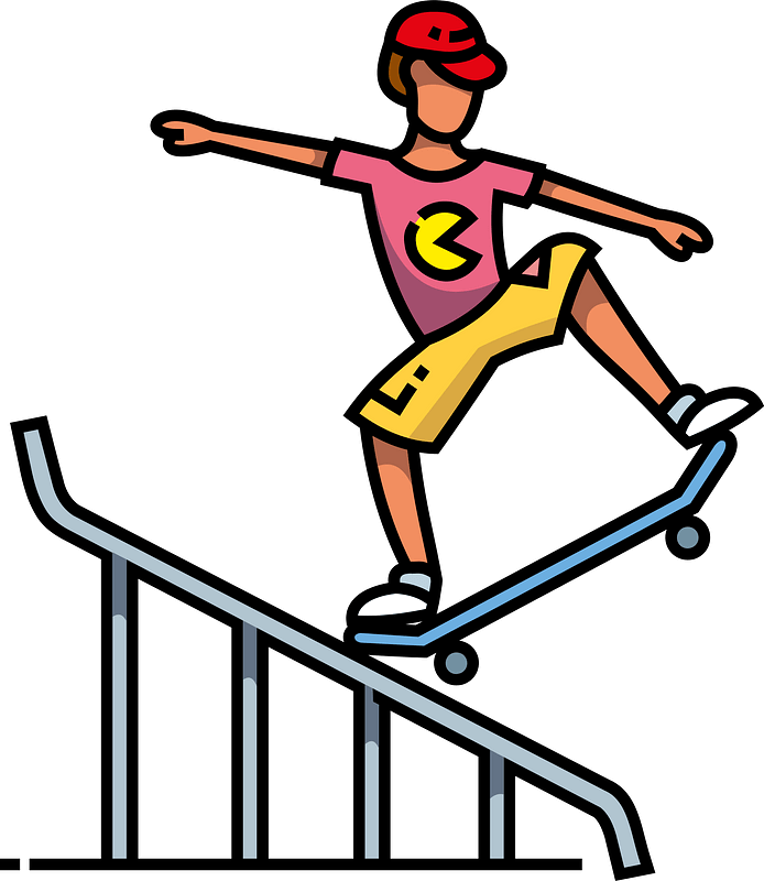 Skateboard clipart transparent 3