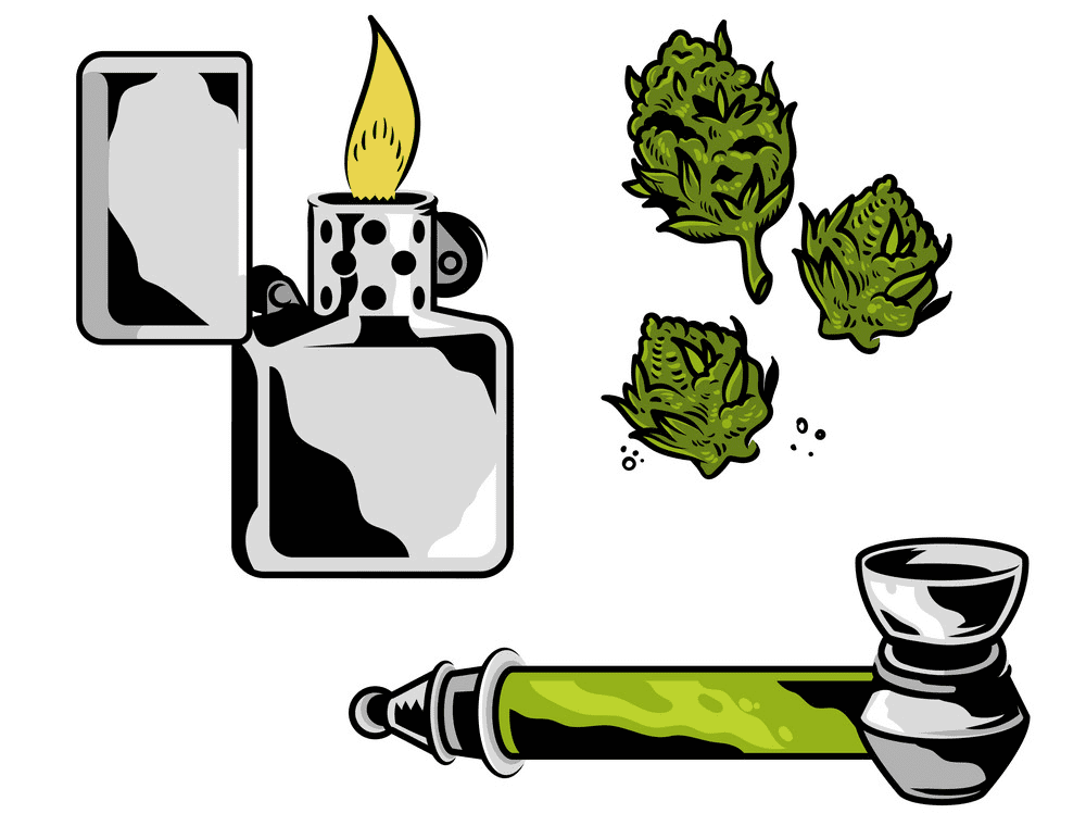 Smoking Weed clipart for free